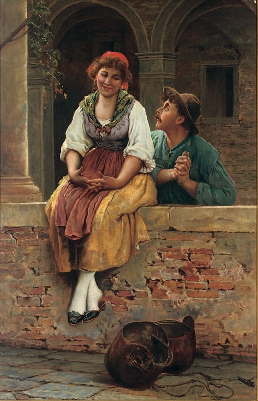 Venetian Flirtation by W. Morgan